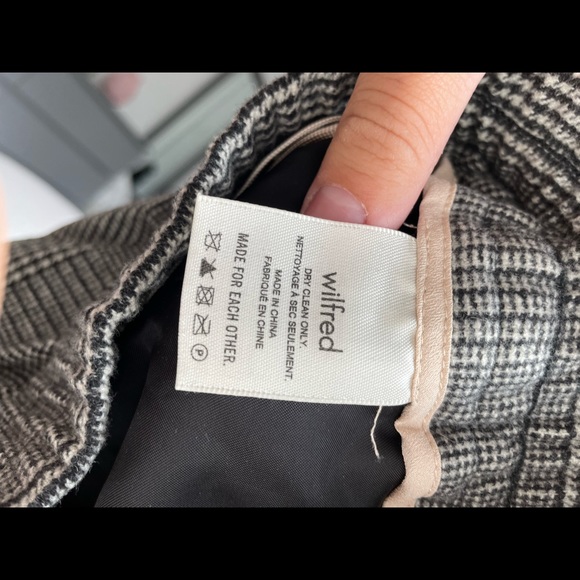 Aritzia Wilfred wool plaid dress pants - Picture 6 of 6